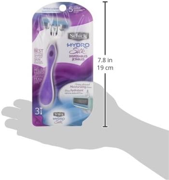 HYDRO SILK  Hydro Silk Women's Disposable Razor, Pack of 3 Disposable Razors
