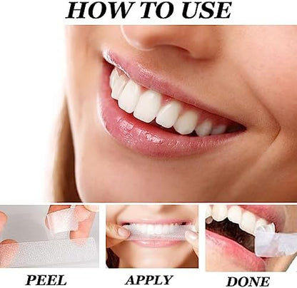 Waving Palms Whitening Strips, Teeth Whitening Strips, Teeth Whitening,42 Upgraded Sensitivity Free Teeth Whitening Strips, Peroxide Free, 21 Treatments for Teeth Whitening, Professional and Safe White Strips