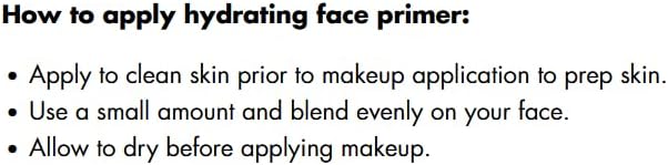 Elf Cosmetics Hydrating Face Primer, Makeup Primer for Flawless, Smooth Skin & Long-Lasting Makeup, Fills in Pores & Fine Lines, Vegan & Cruelty-Free, Small