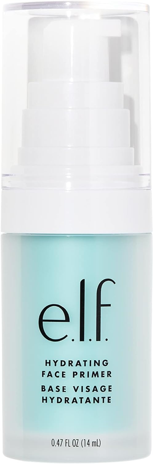 Elf Cosmetics Hydrating Face Primer, Makeup Primer for Flawless, Smooth Skin & Long-Lasting Makeup, Fills in Pores & Fine Lines, Vegan & Cruelty-Free, Small