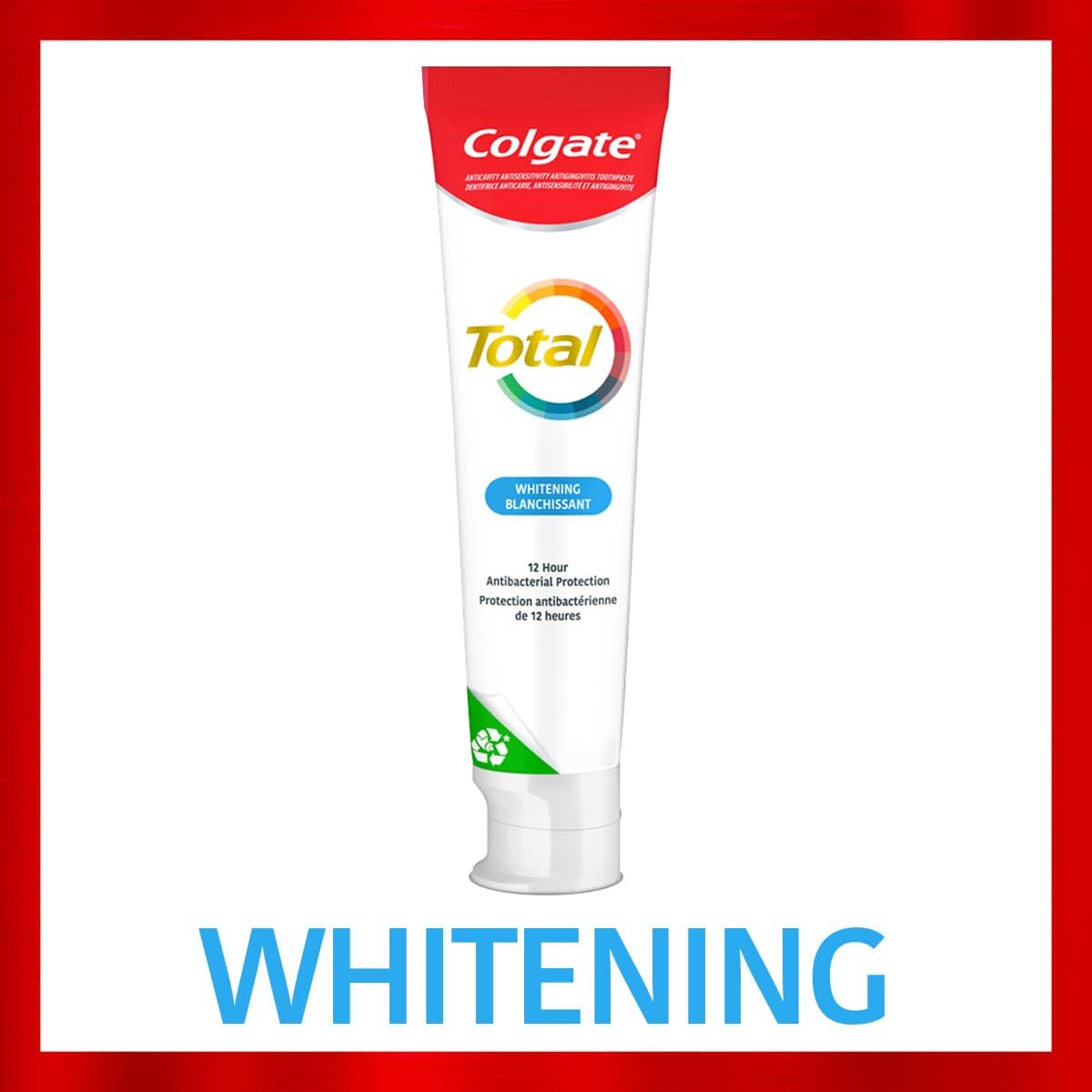 Colgate Total Whitening Toothpaste (A pack of three 120 ml).