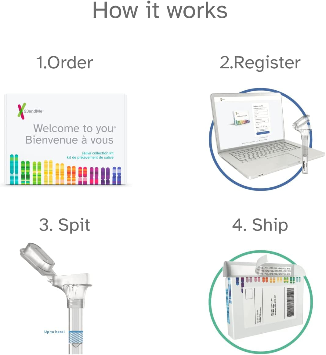 Health + Ancestry Service - DNA Testing with Personalized Genetic Reports like Health Predispositions, Carrier Status, Wellness and Trait Reports (Before You Buy See Important Test Info Below)