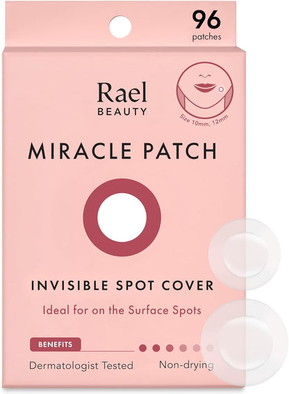 Miracle Invisible Spot Cover - Absorbing Cover, Skin Care, Facial Stickers, 2 Sizes (96 Count)