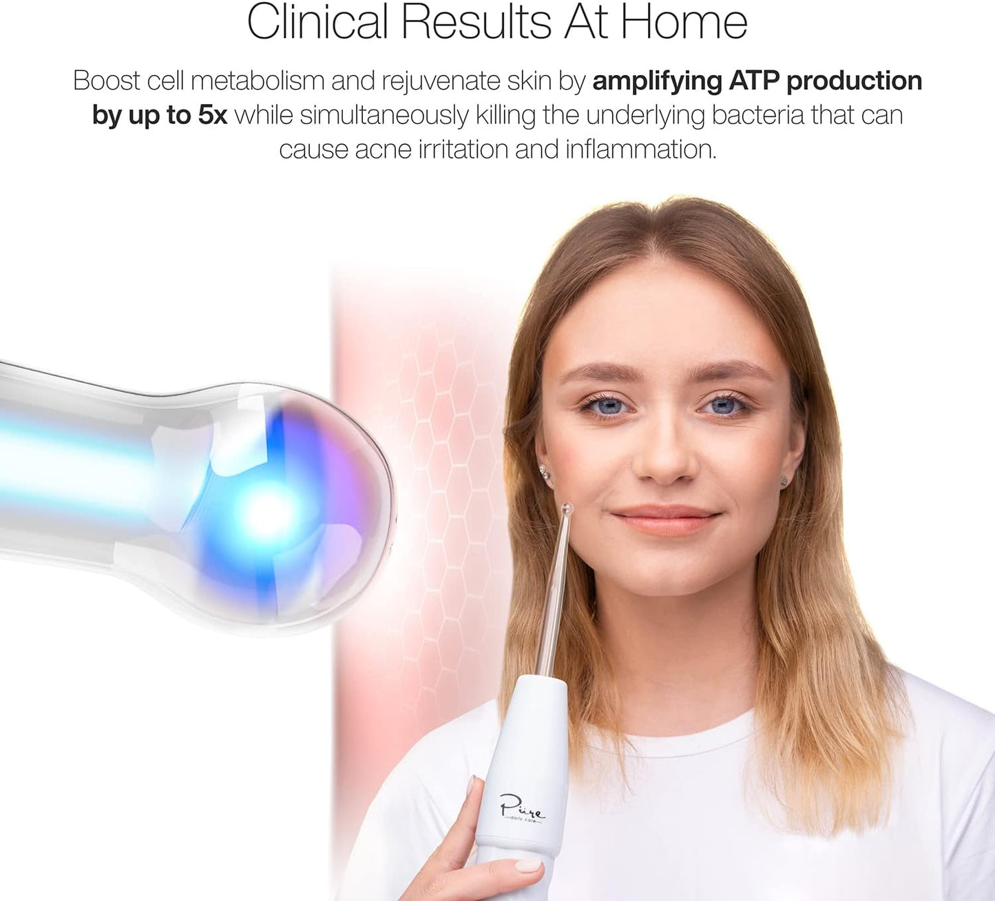 Nuderma Clinical Skin Therapy Wand - Portable High Frequency Skin Therapy Machine W 6 Fusion Neon + Argon Wands – anti Aging - Clarifying - Skin Tightening & Radiance - Wrinkle Reducing