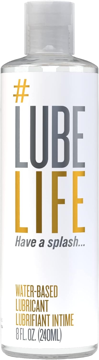 Lube Life Water-Based Personal Lubricant, Lube for Men, Women and Couples, Non-Staining (240 ml).