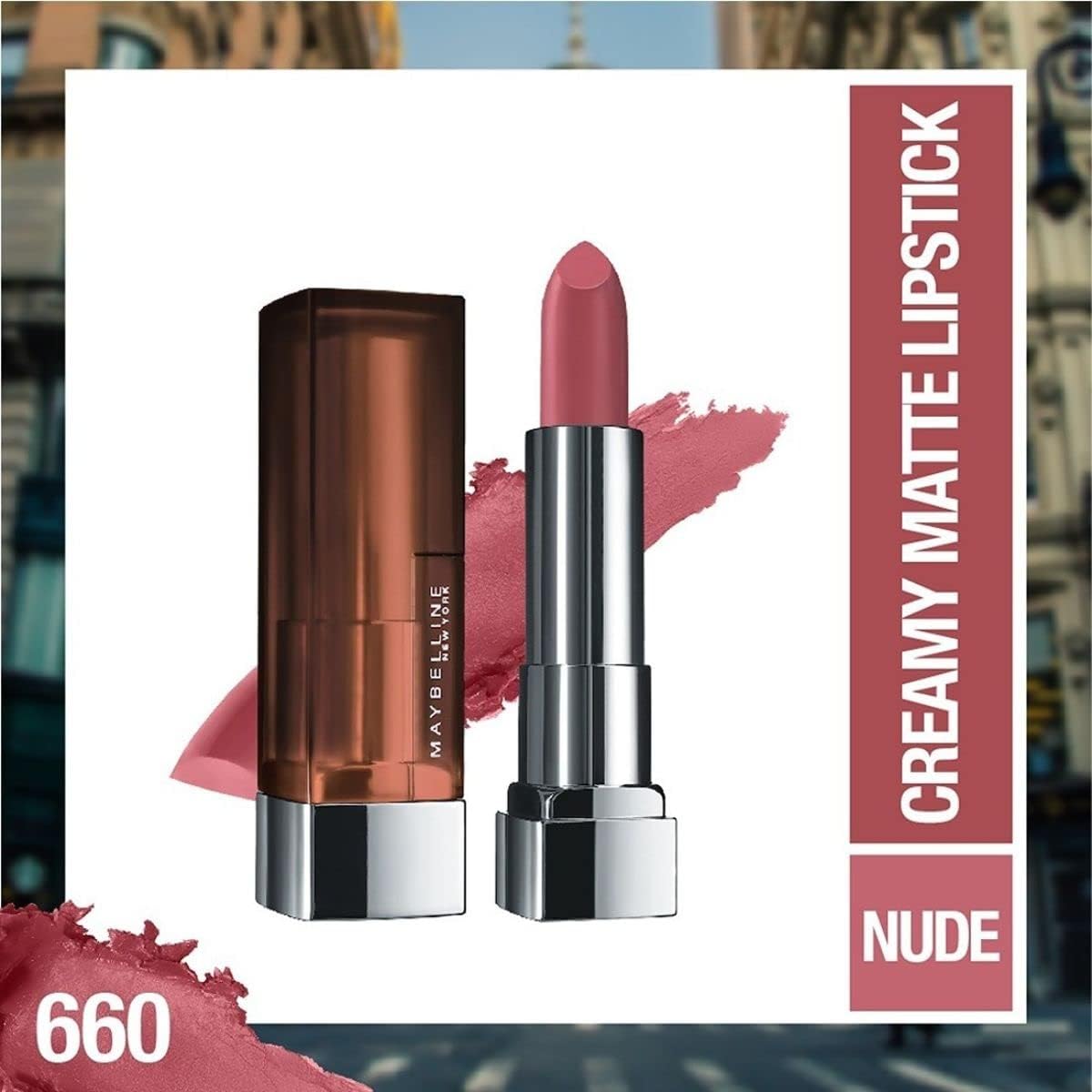 Maybelline New York Color Sensational Creamy Matte Lip Color, Touch of Spice, 0.15 Ounce
