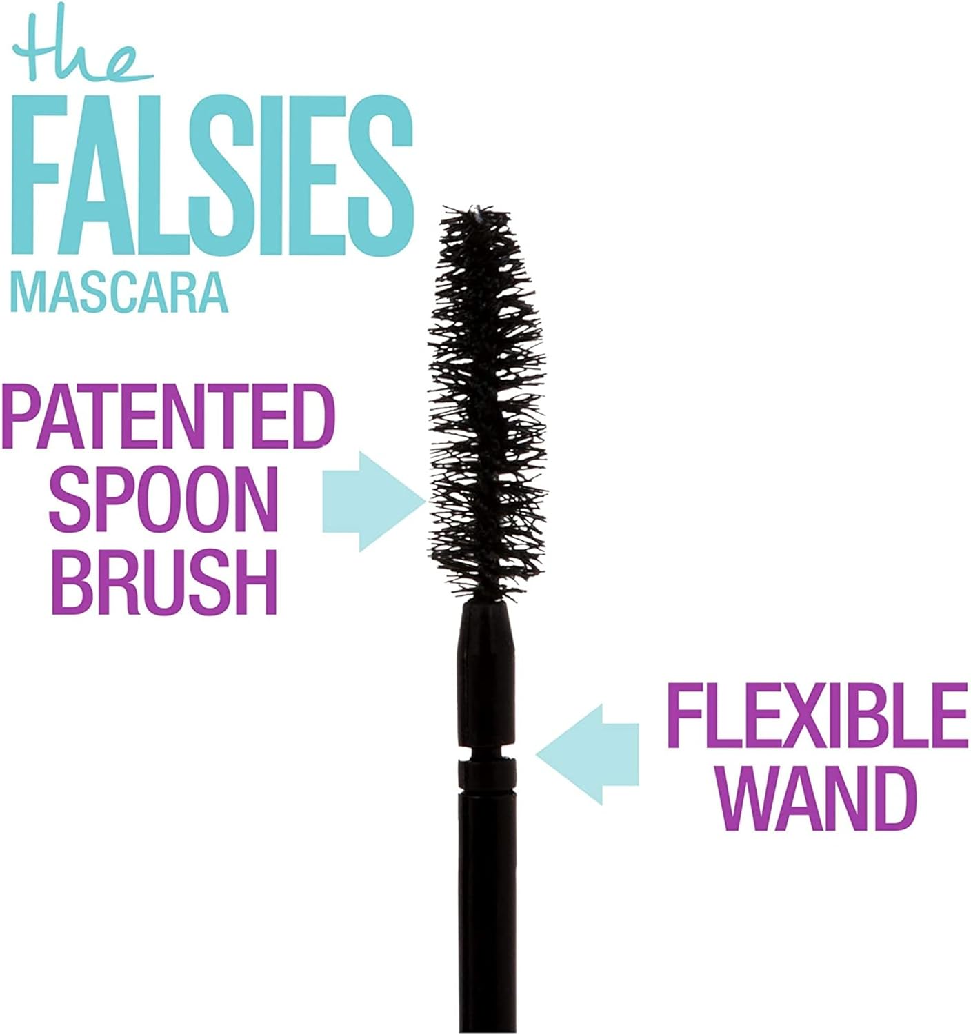 Maybelline Volum' Express the Falsies Volumizing, Washable Mascara, Blackest Black, 1 Count