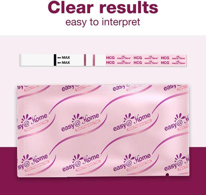 Easy@Home Pregnancy Test Strips: 20 Pack Early Detection Pregnancy Tests - Highly Sensitive Hcg Urine Tests Bulk for Home Use | Accurate Fertility Tests Kit
