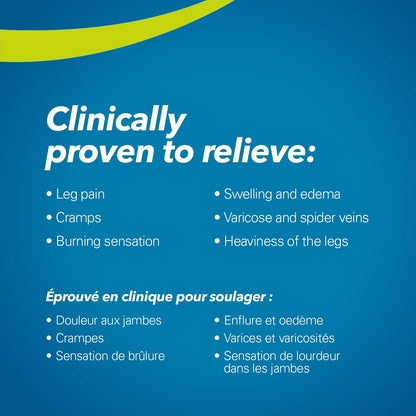 Legs Chronic Venous Insufficiency Relief Tablets 34G - Helps Relieves Signs and Symptoms of Varicose Veins, Spider Veins, Heaviness of the Legs,Pain, Swelling, Burning Sensation - 30 Count