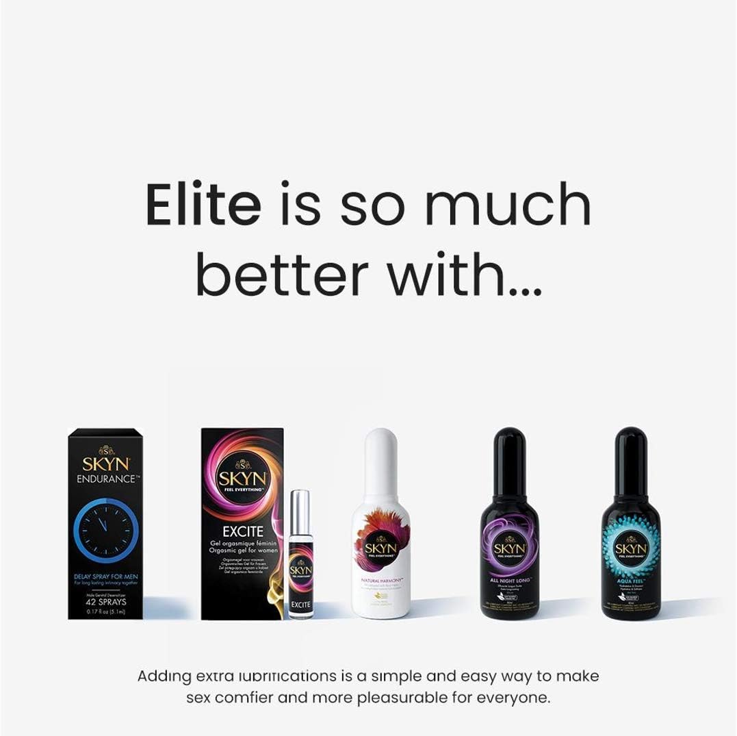 Skyn Elite Condoms - 22 Count - Ultra-Thin, Lubricated Latex-Free Condoms