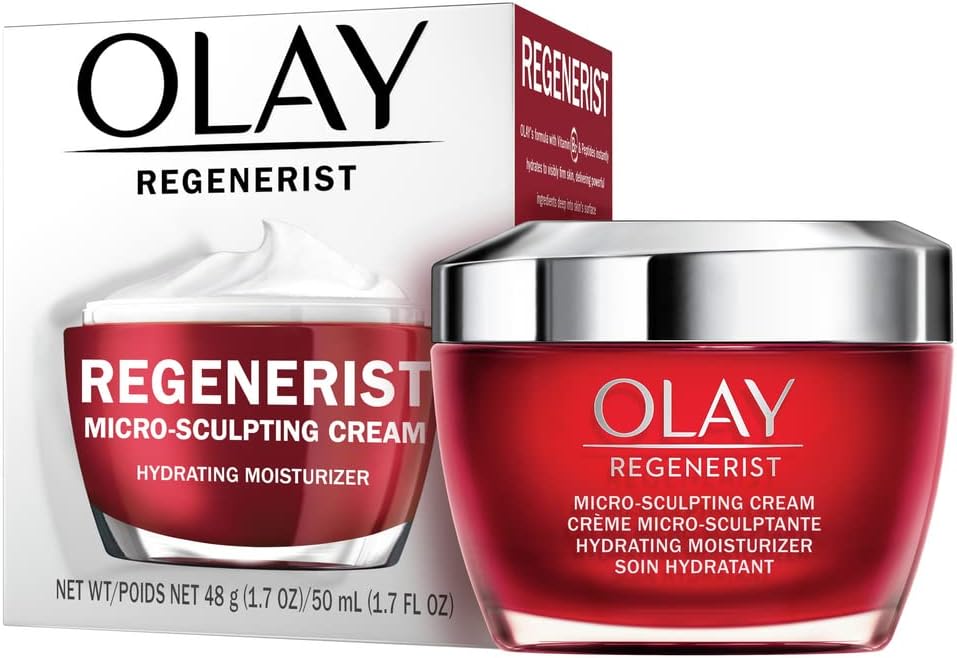 Olay Regenerist Micro-Sculpting Face Cream, Face Moisturizer with Vitamin B3 & Niacinamide, 50 Ml
