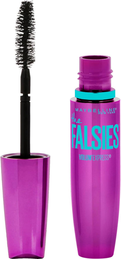 Maybelline Volum' Express the Falsies Volumizing, Washable Mascara, Blackest Black, 1 Count