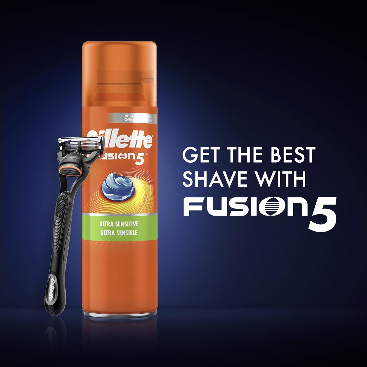 Gillette Fusion 5 Ultra Sensitive Hydra Gel Shave Gel, 198 G
