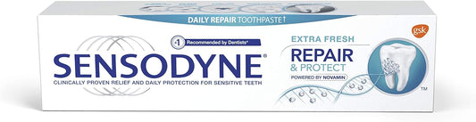 Sensodyne Repair and Protect Extra Fresh Toothpaste, Strengthens and Protects Sensitive Teeth (75 ml).