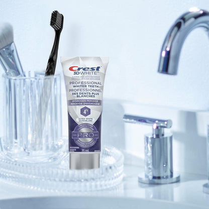 Crest 3D White Toothpaste, Professional Ultra White (75 ml).