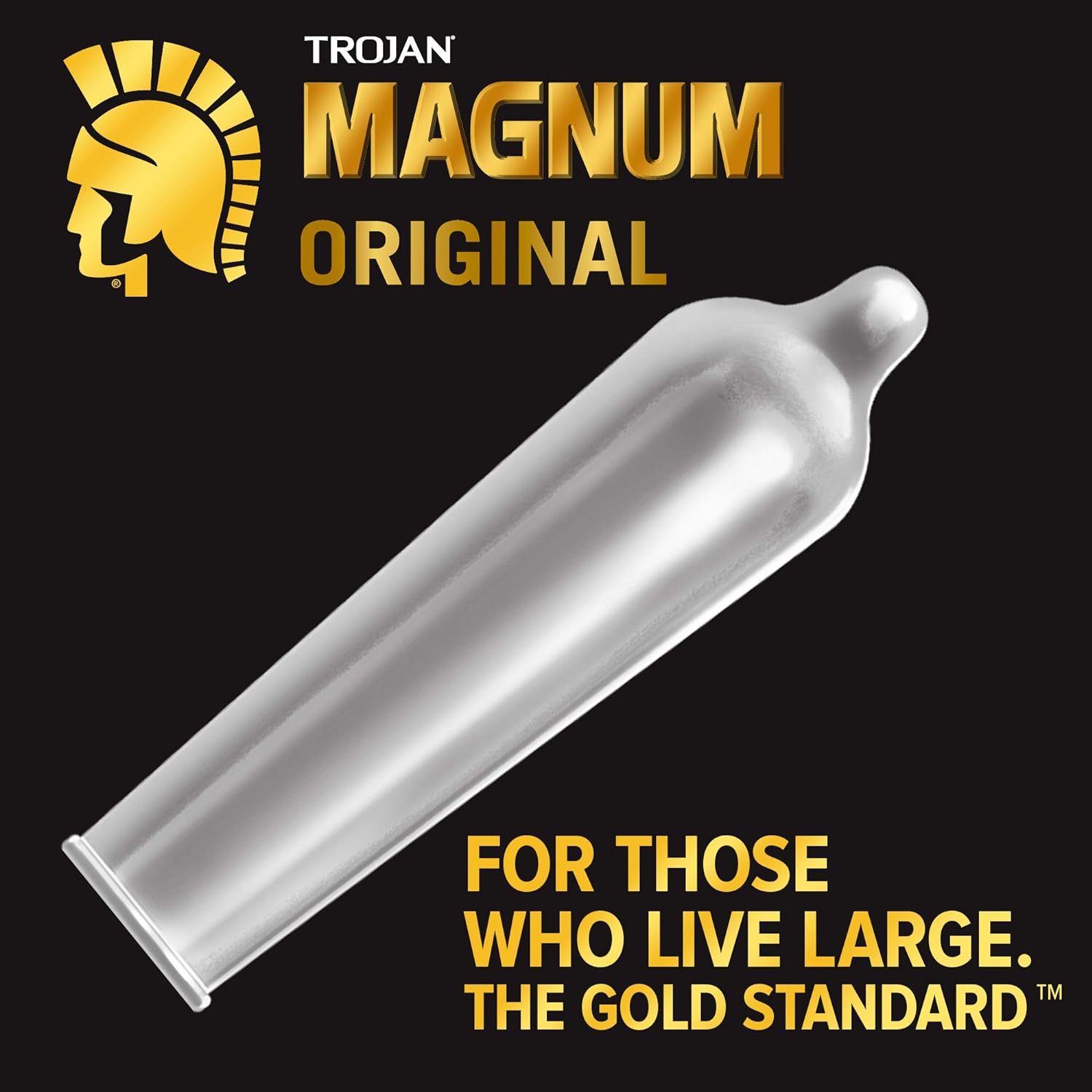 Trojan Magnum L Lubricated Latex Condoms, 36 Count