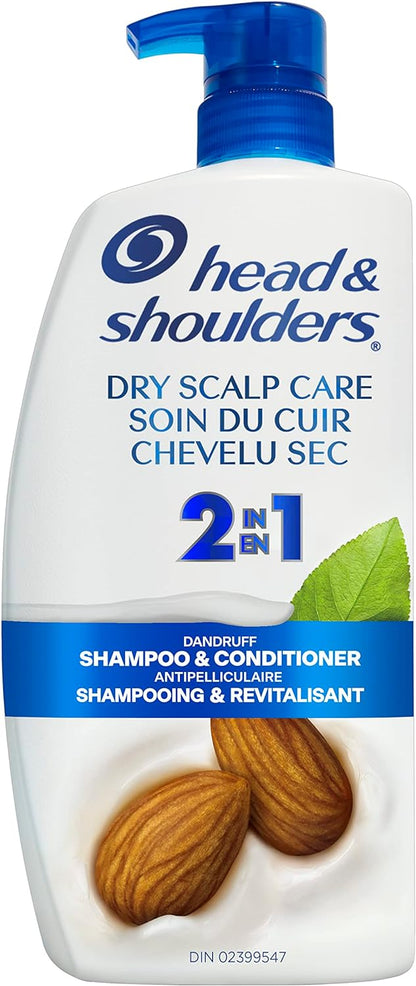 Head & Shoulders Dry Scalp Care Anti-Dandruff 2-In-1 Shampoo + Conditioner (835 ml).