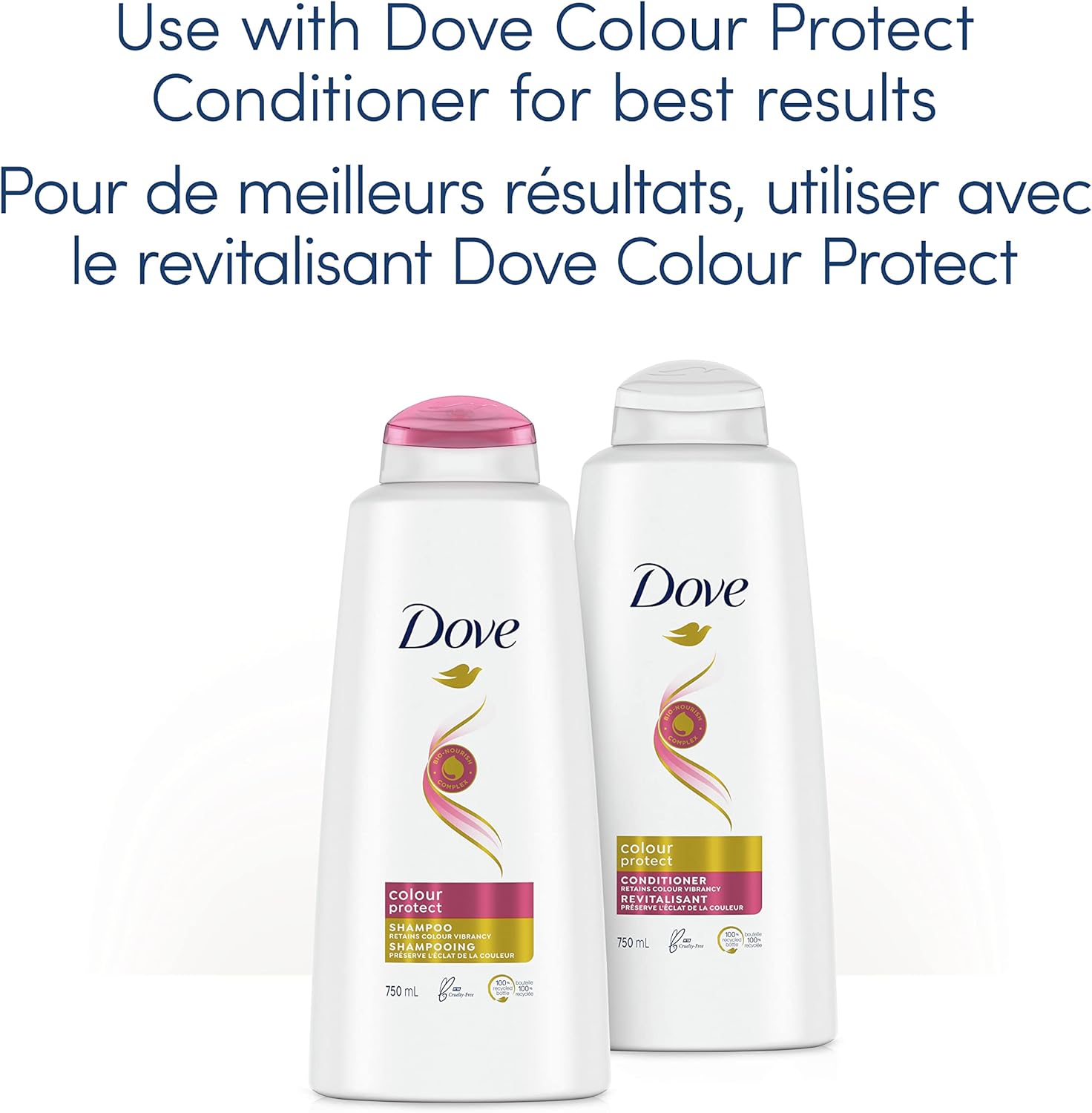Dove Shampoo for Coloured Hair Colour Protect for up to 8 Weeks of Colour Vibrancy (750 ml).