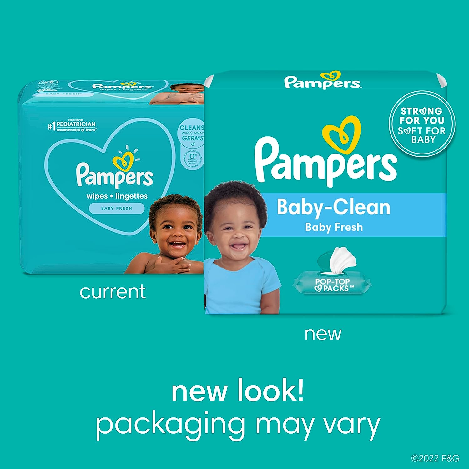 Pampers Baby Wipes, Complete Clean Baby Fresh Scented 9X Pop-Top Packs 720 Count