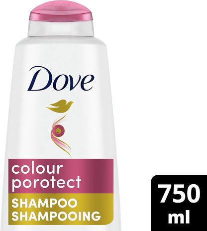 Dove Shampoo for Coloured Hair Colour Protect for up to 8 Weeks of Colour Vibrancy (750 ml).