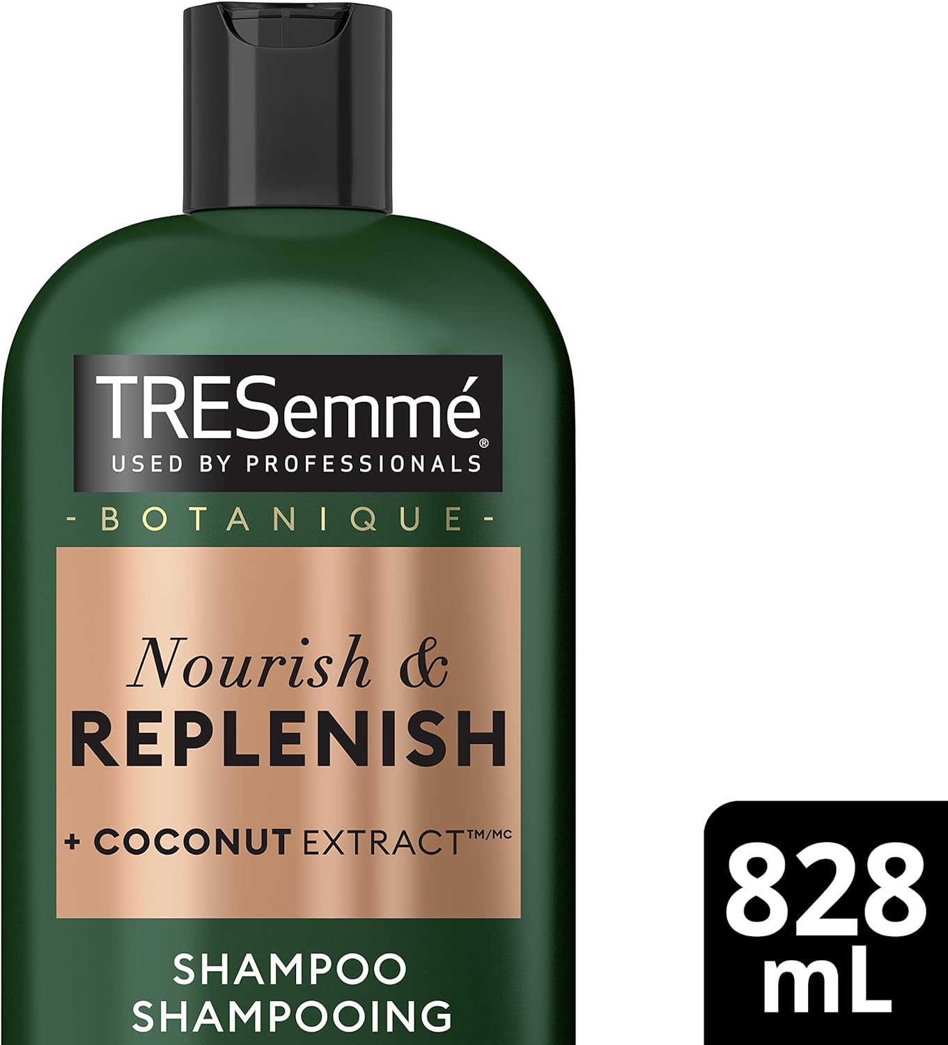 TreSemme Botanique Nourish & Replenish Shampoo for Dry Hair + Coconut Extract Formulated with Pro Style Technology™ 828 Ml