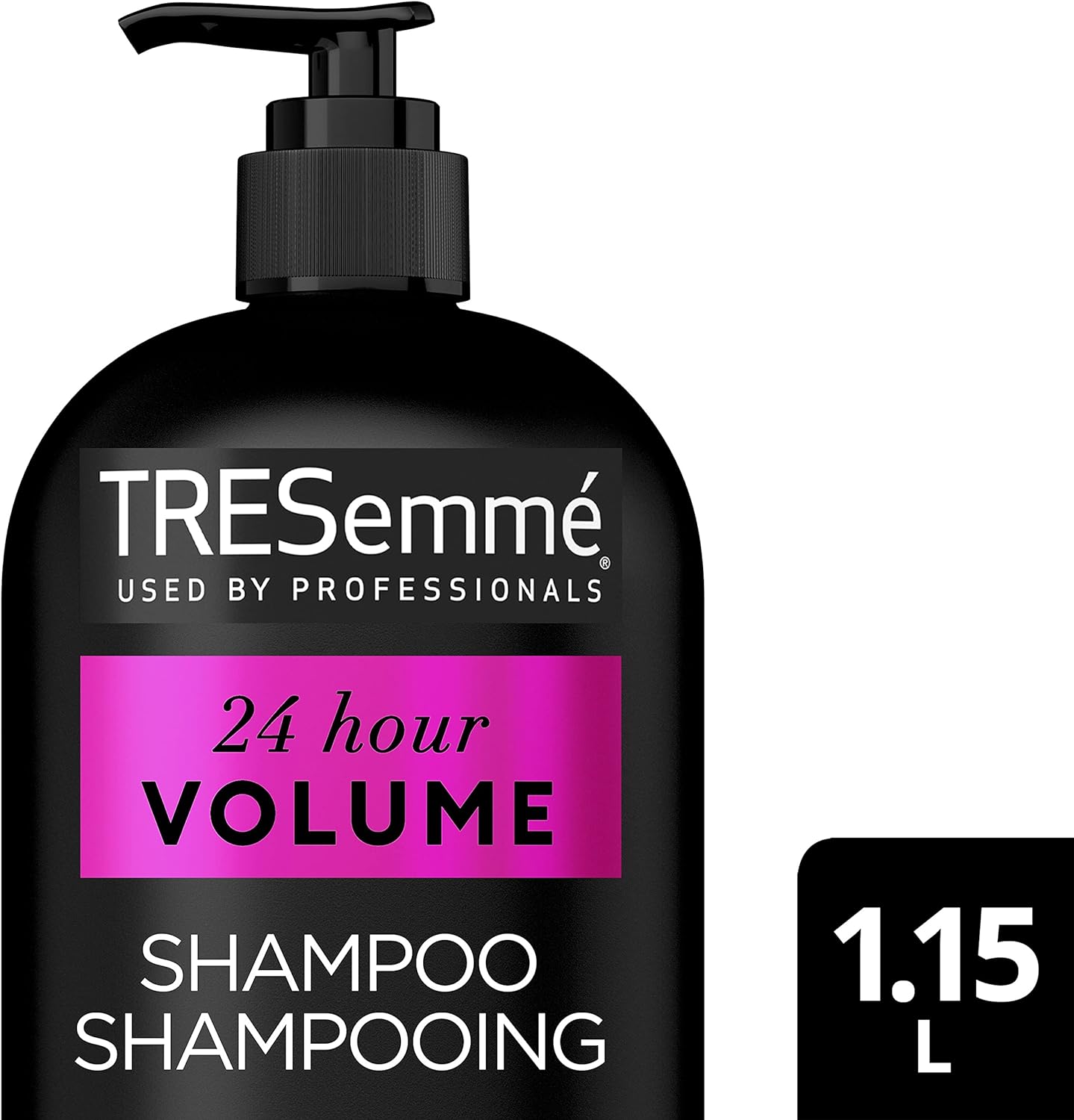 TreSemme 24 Hour Volume Shampoo for Fine Hair + Collagen & Peptide Complex Formulated with Pro Style Technology (1.15 L).