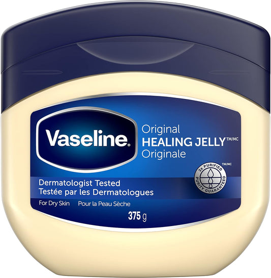 Vaseline Healing Jelly for Dry, Cracked Skin Original 100% Pure Petroleum Jelly 375 G