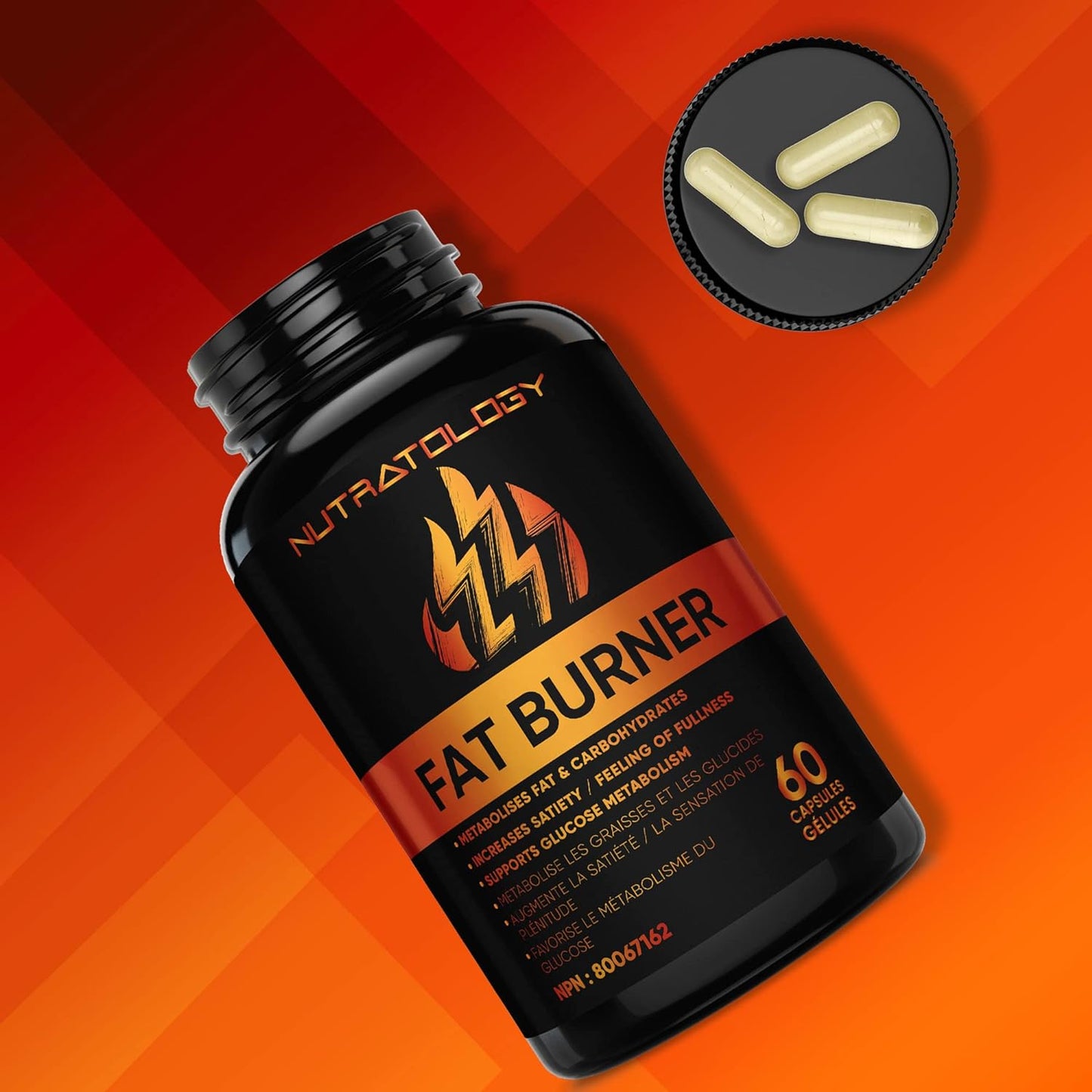 Nutratology Thermogenic Fat Burner Formulated to Metabolize Carbohydrates & Fats - Appetite Suppressant That Helps to Increase Satiety - Weight Loss Pills for Women & Men - Bloating Relief - Keto-Friendly - 60 Diet Pills / Capsules