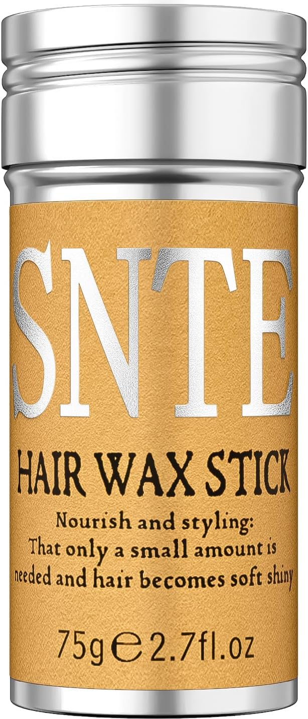 SNTE Hair Wax Stick, Wax Stick for Hair Wigs Edge Control Slick Stick Hair Pomade Stick Non-Greasy Styling Wax for Fly Away & Edge Frizz Hair 2.7 Oz