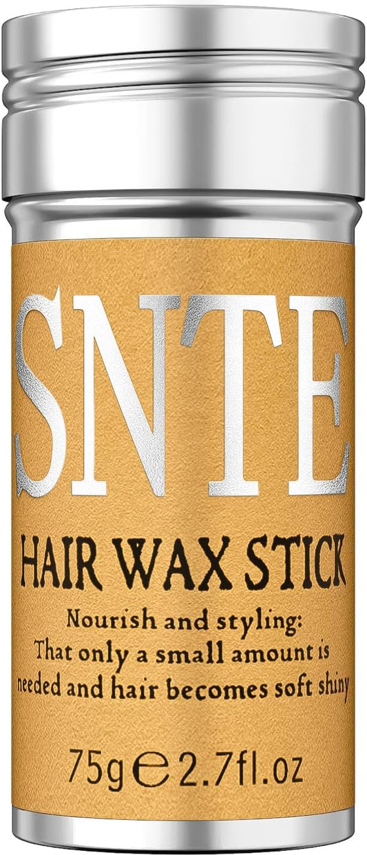 SNTE Hair Wax Stick, Wax Stick for Hair Wigs Edge Control Slick Stick Hair Pomade Stick Non-Greasy Styling Wax for Fly Away & Edge Frizz Hair 2.7 Oz