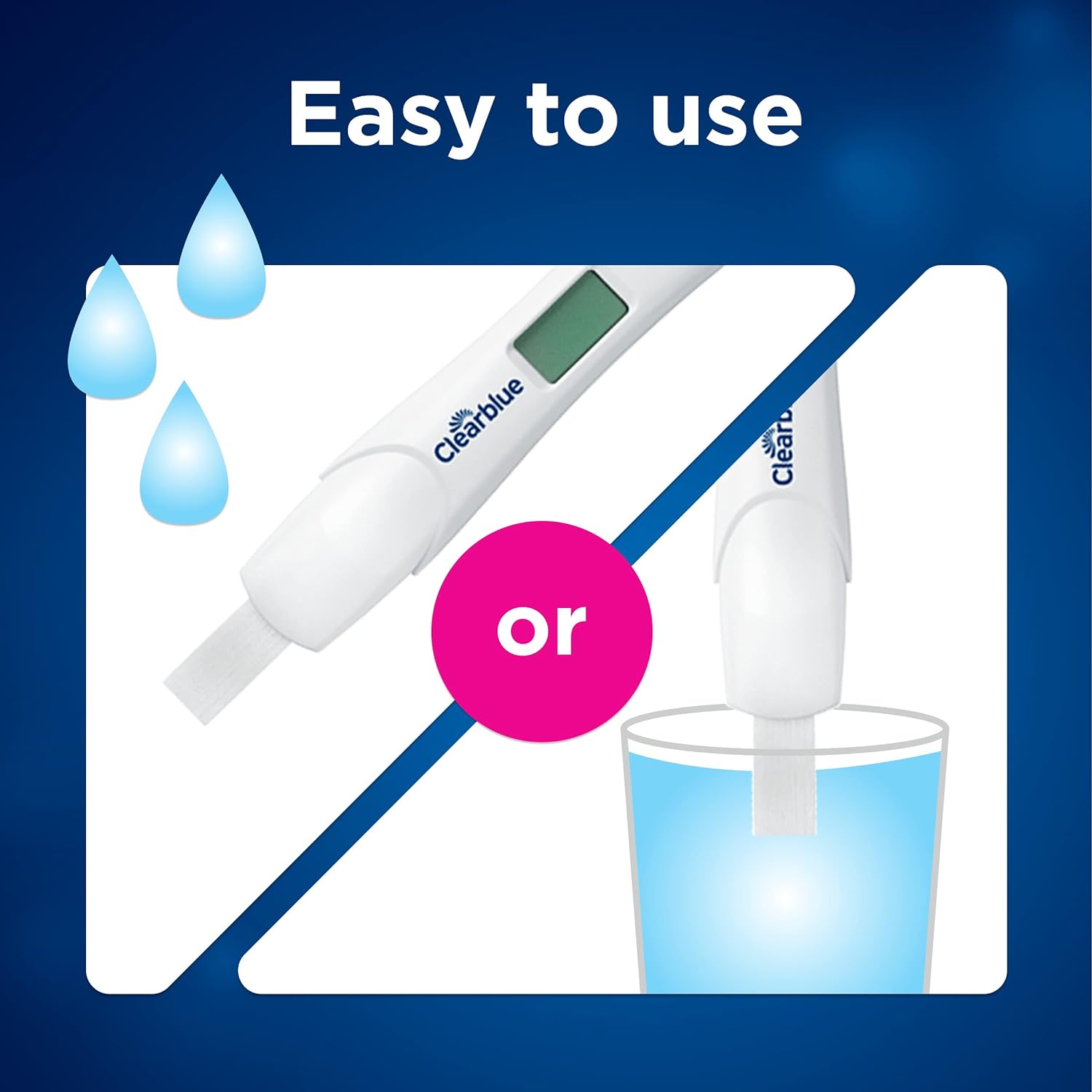 Clearblue Pregnancy Test Triple Check & Date Combo Pack, 3 Tests (1 Digital, 2 Visual)