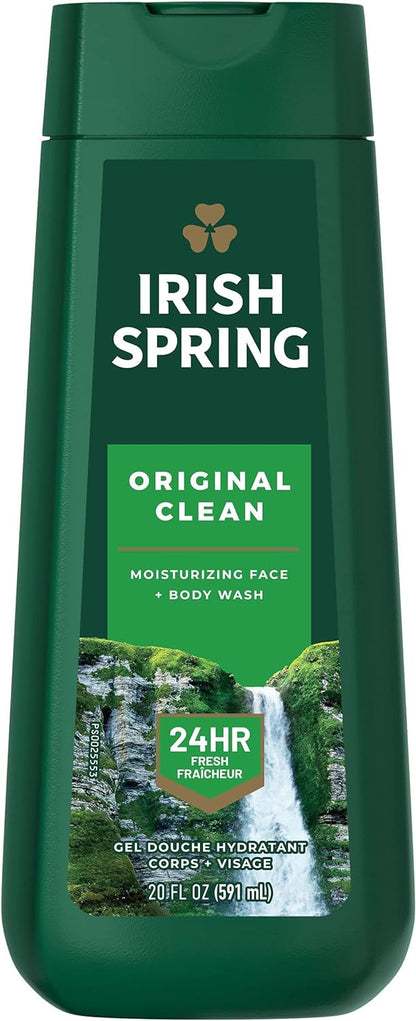 Irish Spring Original Clean Body Wash for Men (591 ml).