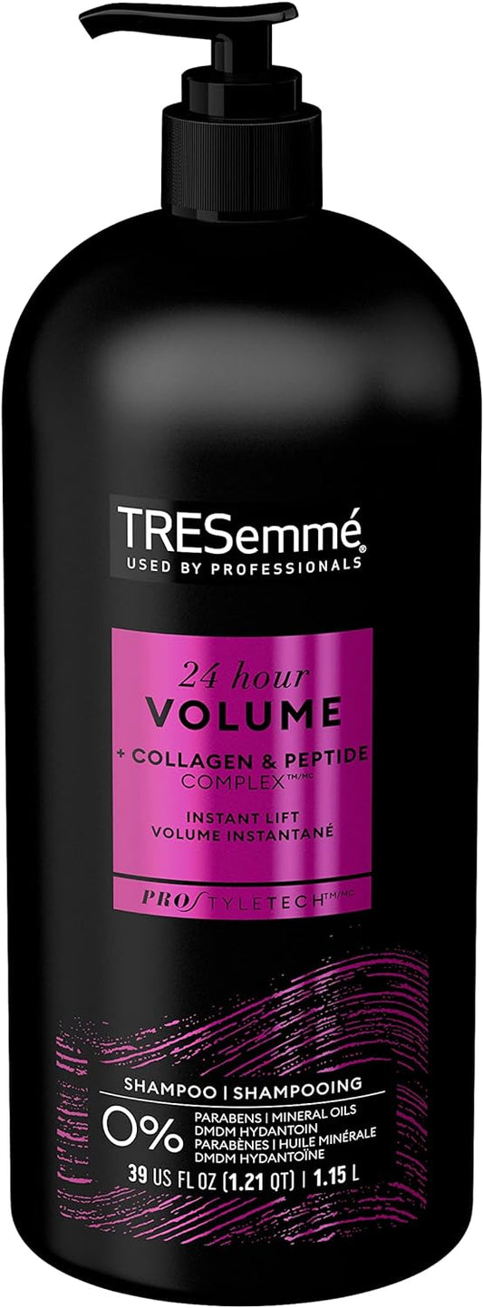 TreSemme 24 Hour Volume Shampoo for Fine Hair + Collagen & Peptide Complex Formulated with Pro Style Technology (1.15 L).