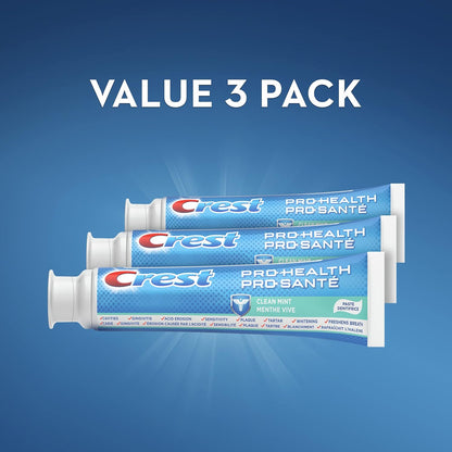 Crest Pro-Health Toothpaste Smooth Formula, Clean Mint (A pack of three 130 ml).