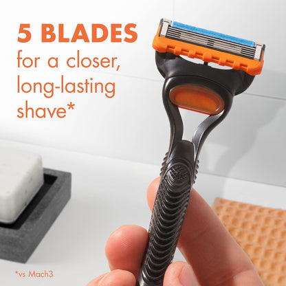 Gillette Fusion 5 Manual Men's Razor Blade Refills 12 Count