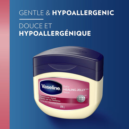 Vaseline Petroleum Jelly Baby Cream Prevents Chaffed Skin & Pure Hypoallergenic and Gentle on Skin 375 G