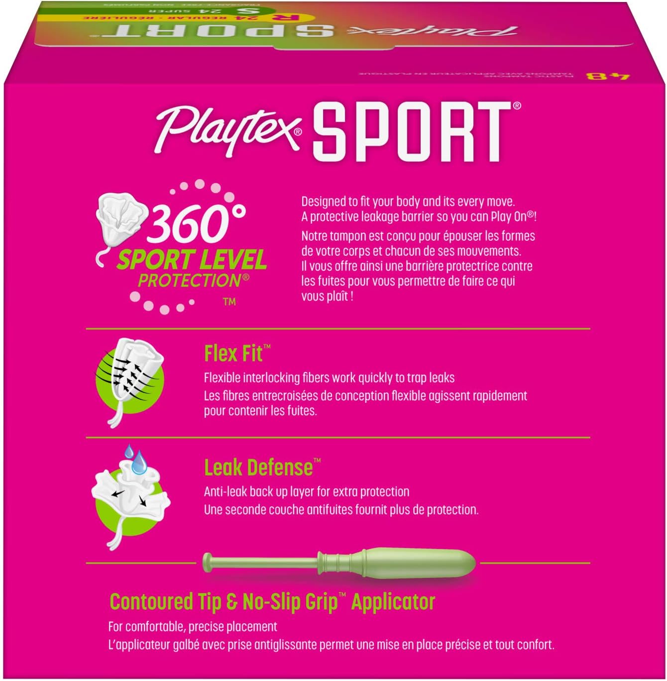 Playtex Sport Tampons, Regular and Super Absorbency, 48 Tampons