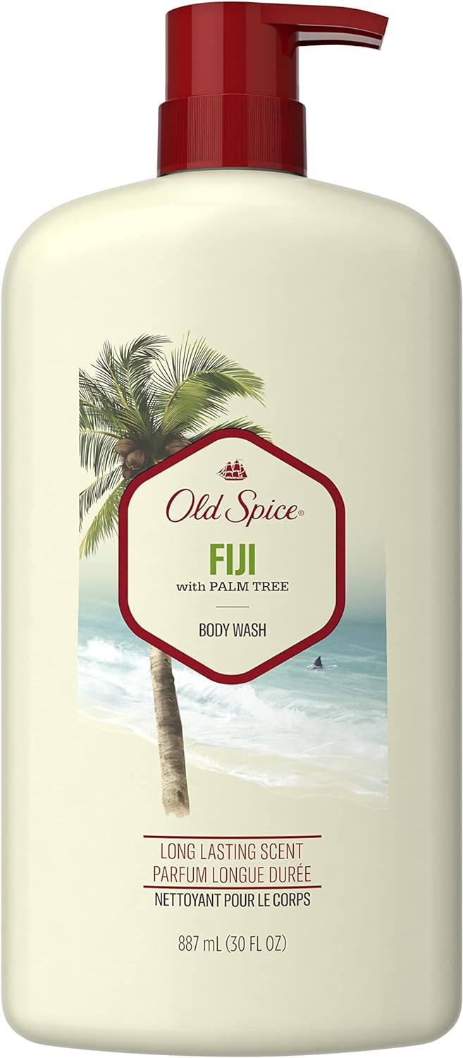 Old Spice Men's Body Wash Fiji with Palm Tree (887 ml).