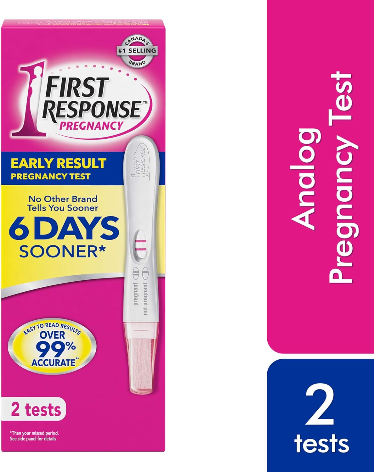 First Response Early Result Pregnancy Test Stick, 2 Tests