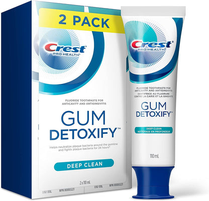 Crest Pro-Health Toothpaste Gum Detoxify Deep Clean (A pack of two 110 ml).