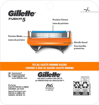 Gillette Fusion5 Men's Razor Blade Refill Cartridges, 4 Count