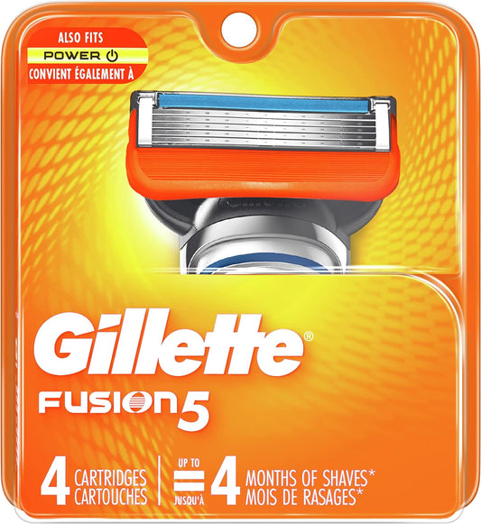 Gillette Fusion5 Men's Razor Blade Refill Cartridges, 4 Count