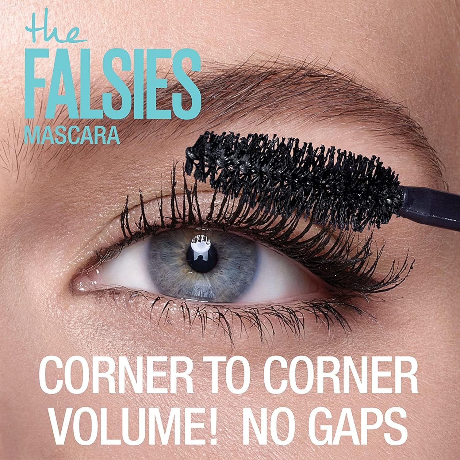 Maybelline Volum' Express the Falsies Volumizing, Washable Mascara, Blackest Black, 1 Count