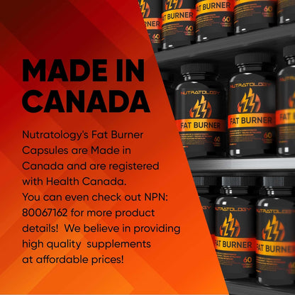 Nutratology Thermogenic Fat Burner Formulated to Metabolize Carbohydrates & Fats - Appetite Suppressant That Helps to Increase Satiety - Weight Loss Pills for Women & Men - Bloating Relief - Keto-Friendly - 60 Diet Pills / Capsules