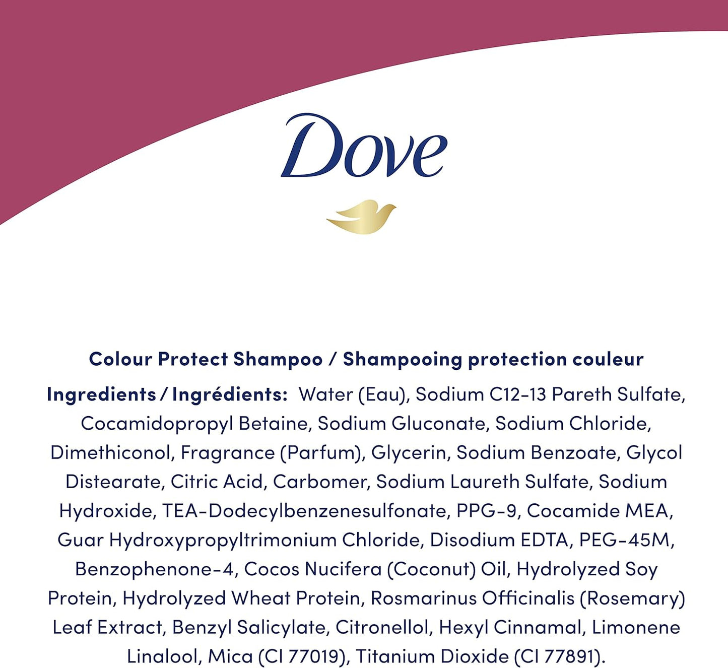 Dove Shampoo for Coloured Hair Colour Protect for up to 8 Weeks of Colour Vibrancy (750 ml).