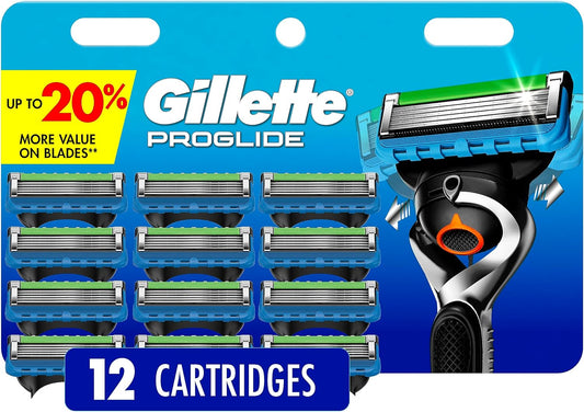 Gillette Proglide Men's Razor Blade 12 Refills