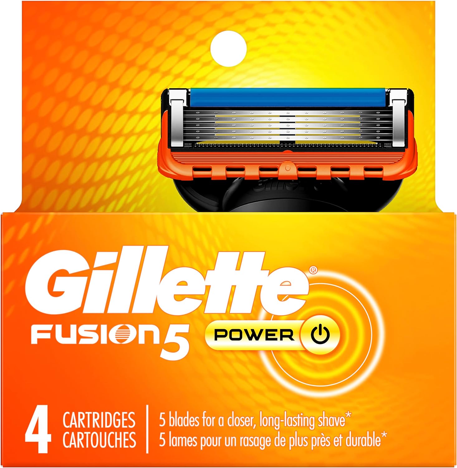 Gillette Fusion Power Men’s Razor Blade Refills 4 Count
