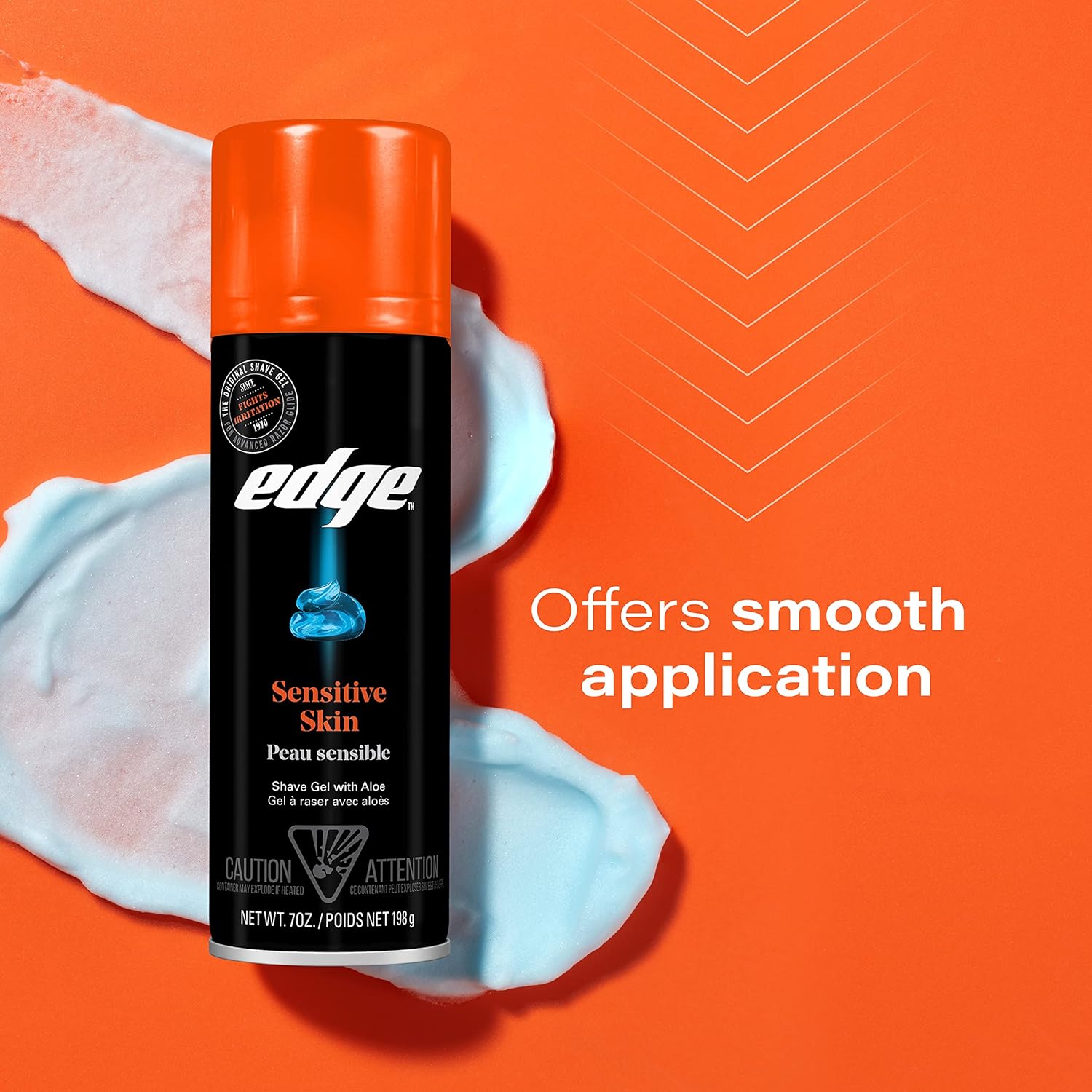 Schick Edge Sensitive Skin Shaving Gel (A pack of two 198 G bottles).