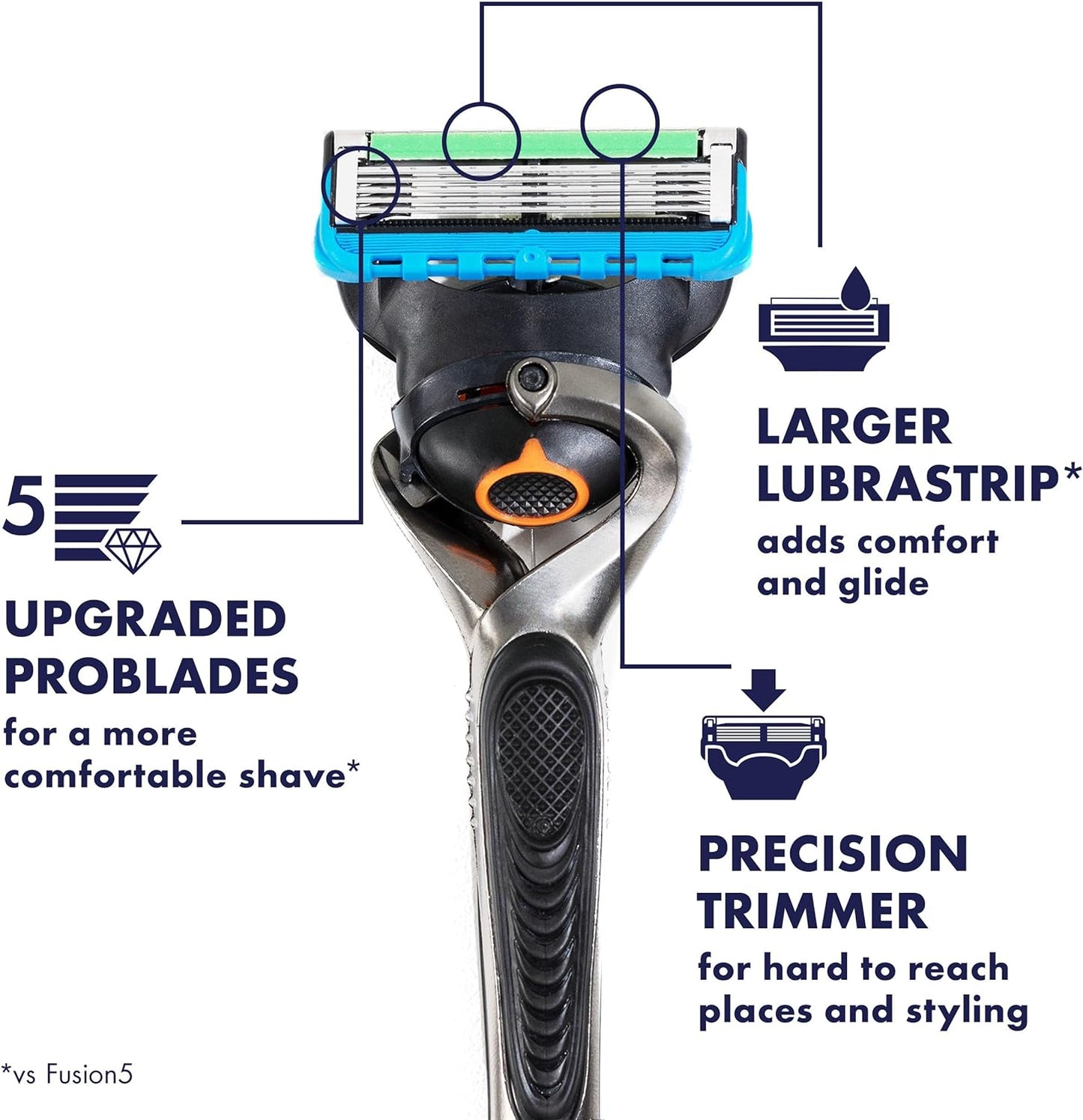 Gillette Proglide Men's Razor Blade 12 Refills
