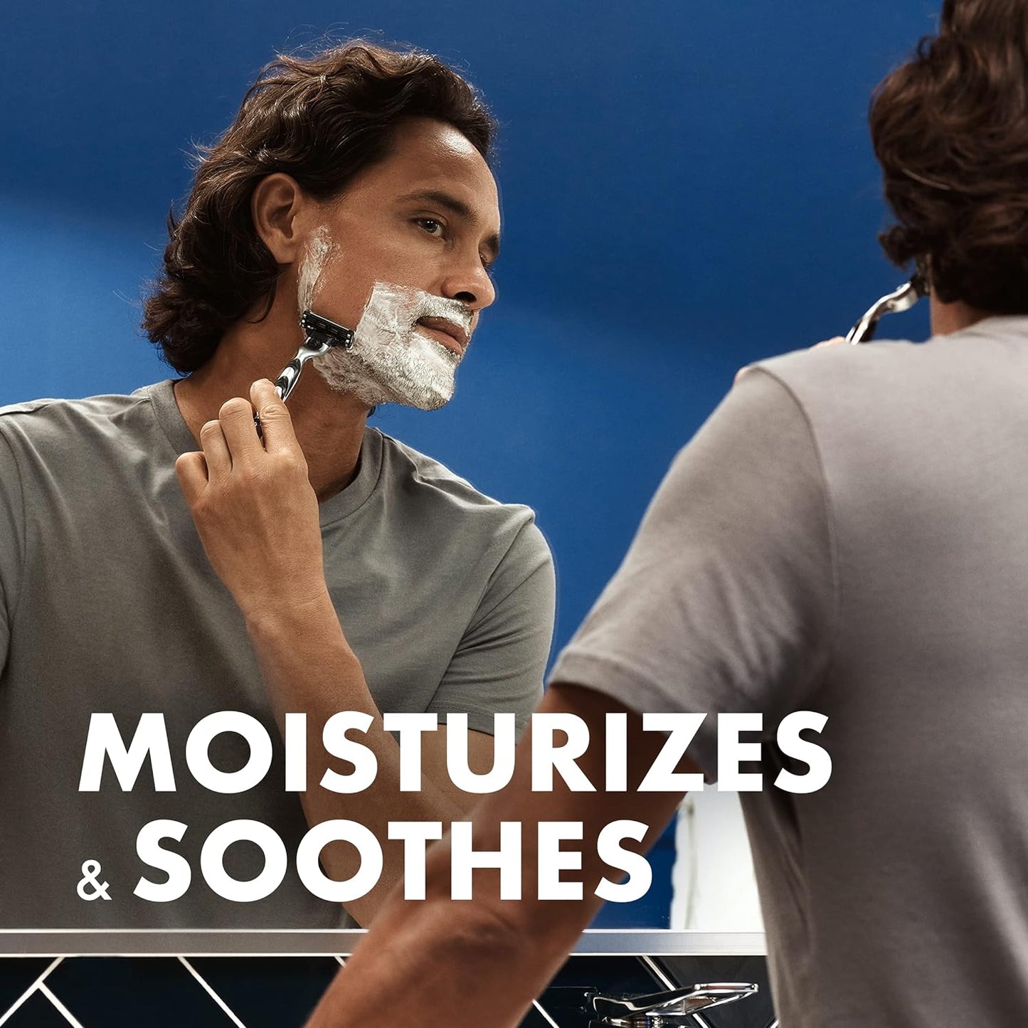 Gillette TGS Series Shave Gel, Moisturizing (A pack of six 7 ounces cans).